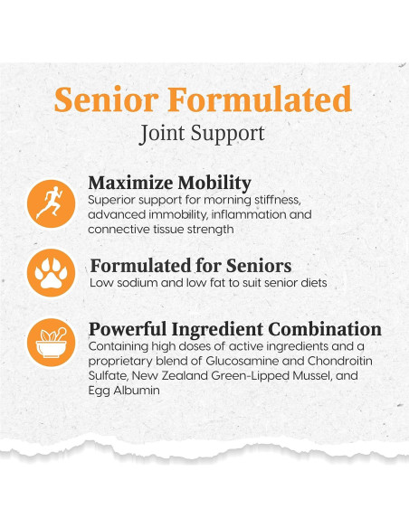 Suplemento Articular para Perros Seniors Ark Naturals 468g