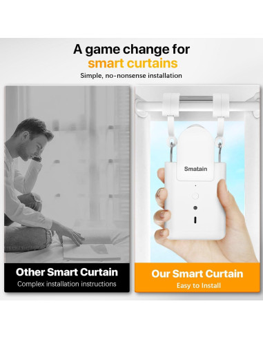 Abridor de Cortinas Automático Smatain - Control Remoto y Voz