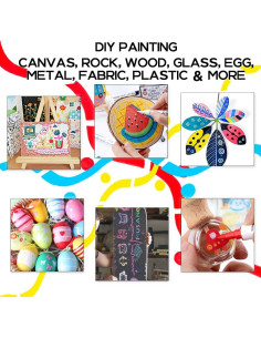 Set de 12 Marcadores de Pintura Acrílica Transon Punta Dual 2