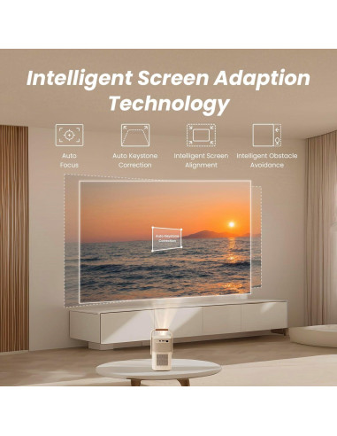 Proyector Portátil Yaber T2 Plus GTV Nativo 1080P con WiFi 6