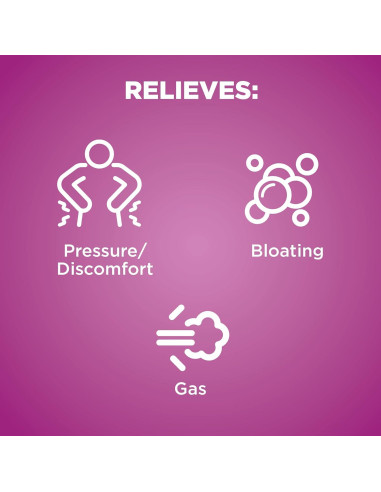 Alivio de Gas Simeticona 180 mg Amazon Basic Care 60 Cápsulas