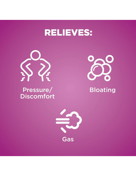 Alivio de Gas Simeticona 180 mg Amazon Basic Care 60 Cápsulas