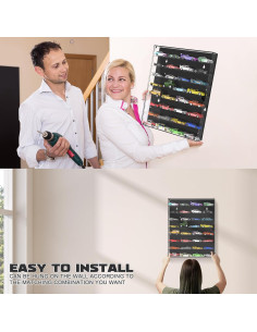 Estante de Exhibición para Autos 1/64 Alyoen - Montado en Pared 2