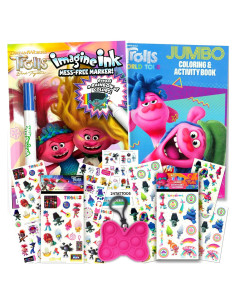 Paquete de Libros de Colorear y Actividades Trolls Bendon