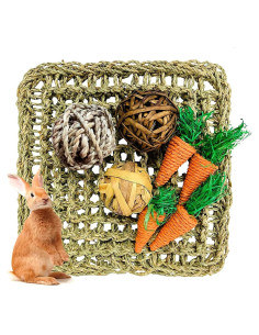 Alfombra de Actividad para Conejos Hamiledyi 30x30 cm Natural