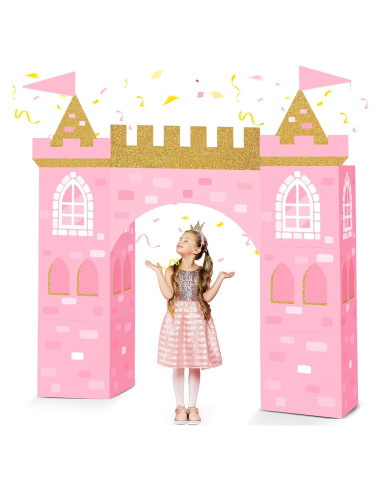 Decoración de Fiesta de Princesa Bucherry 13 Piezas Rosa