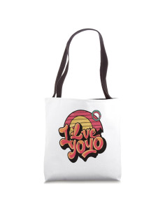 Bolsa Tote Vintage I Love Yoyo 40.64x40.64cm Algodón