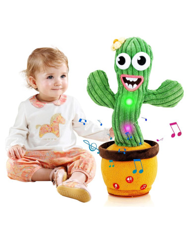 Juguete Cactus Hablador Ayeboovi con 120 Canciones y Volumen Ajustable