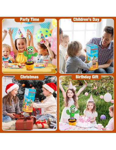 Juguete Cactus Hablador Ayeboovi con 120 Canciones y Volumen Ajustable