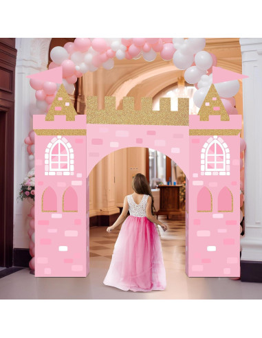 Decoración de Fiesta de Princesa Bucherry 13 Piezas Rosa