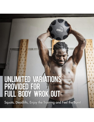 Pelota Medicinal WF Athletic Supply 0.9kg a 5.4kg con Estante