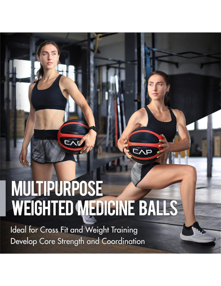 Pelota Medicinal WF Athletic Supply 0.9kg a 5.4kg con Estante