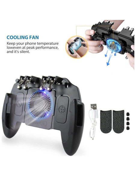 Controlador de Juego con Ventilador de Enfriamiento Tomoda 4.7-6.5"