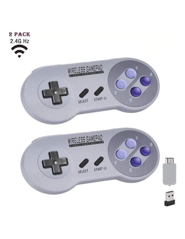 Controlador Inalámbrico USB 2 Pcs USonline911 para SNES/NES