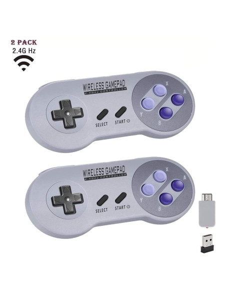 Controlador Inalámbrico USB 2 Pcs USonline911 para SNES/NES