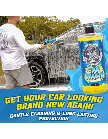 Kit de Limpieza de Autos Salty Captain 15 Piezas - Cubo 15L