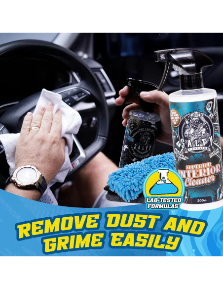 Kit de Limpieza de Autos Salty Captain 15 Piezas - Cubo 15L