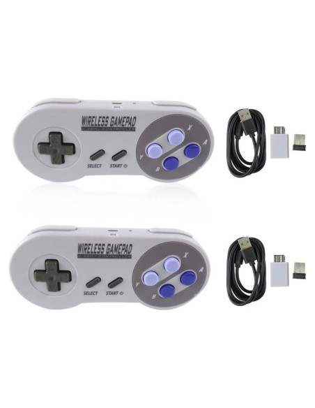 Controlador Inalámbrico USB 2.4GHz USonline911 para SNES/NES