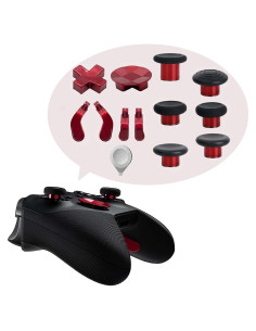 Piezas de Reemplazo Joysticks Metal para Controlador Xbox Elite 2 Rojo