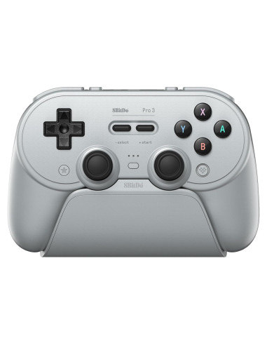 Controlador Bluetooth 8BitDo Pro 3 para Switch y PC - Gris