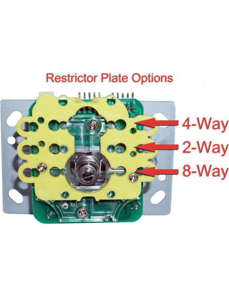 Joystick LED Genérico 2-4-8 Vías con Bola Blanca