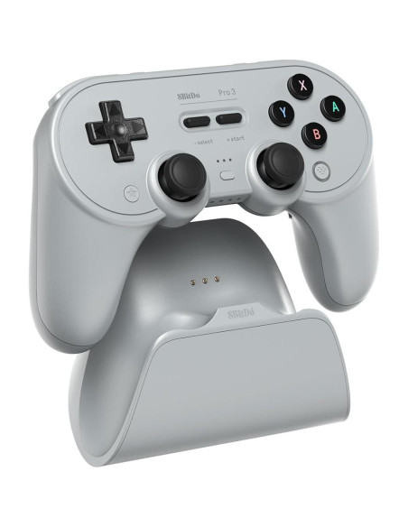 Controlador Bluetooth 8BitDo Pro 3 para Switch y PC - Gris