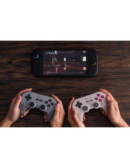 Controlador Bluetooth 8BitDo Pro 3 para Switch y PC - Gris