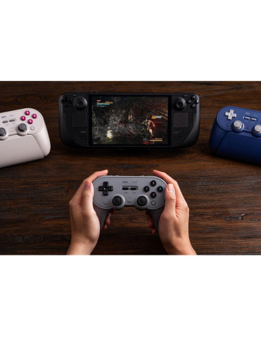 Controlador Bluetooth 8BitDo Pro 3 para Switch y PC - Gris