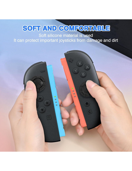 Agarraderas de Silicona DLseego para Nintendo Switch 2 - Negro