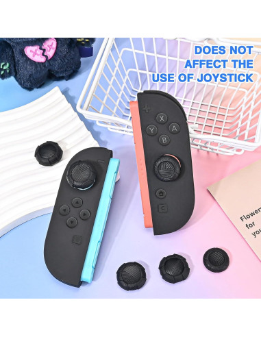 Agarraderas de Silicona DLseego para Nintendo Switch 2 - Negro