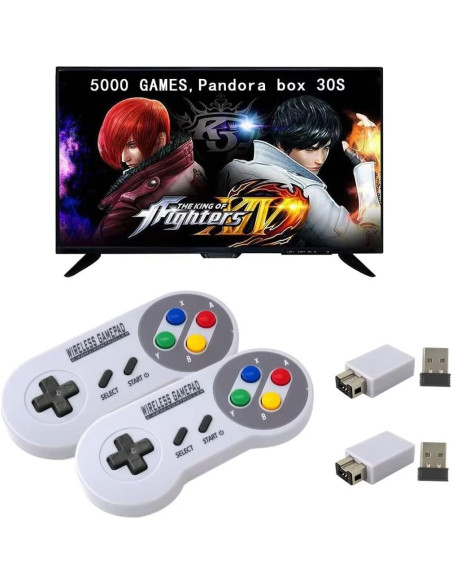 Controlador Inalámbrico 2.4G USonline911 para SNES Mini - 2 Pcs