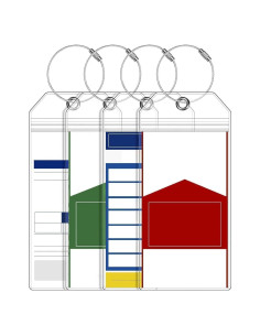 Etiquetas de Equipaje Impermeables YOKRWO - Paquete de 4