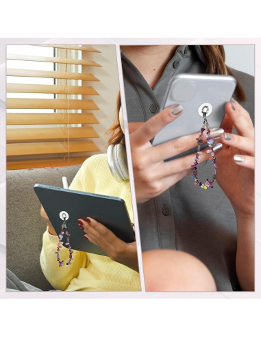 16 Ganchos de Encanto para Teléfono Zyghjort Plata Adhesivos