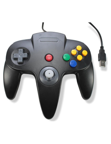 Controlador USB Retro N64 para PC y Mac - Negro