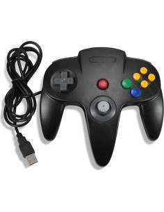 Controlador USB Retro N64 para PC y Mac - Negro 2
