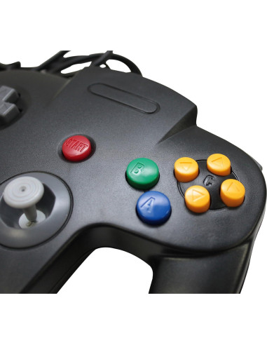 Controlador USB Retro N64 para PC y Mac - Negro