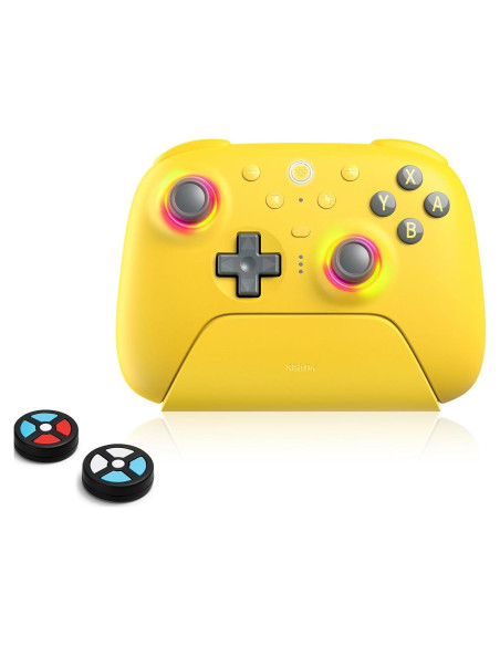 Controlador Bluetooth 8Bitdo Ultimate 2 para Switch y PC - Amarillo Limón