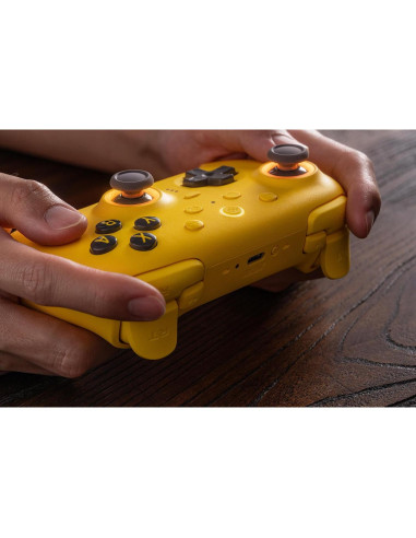 Controlador Bluetooth 8Bitdo Ultimate 2 para Switch y PC - Amarillo Limón