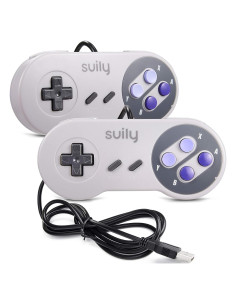 Controlador USB Clásico SN-E-S suily - Paquete de 2 Joysticks