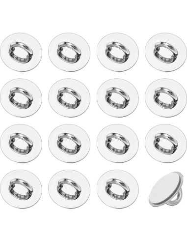 16 Ganchos de Encanto para Teléfono Zyghjort Plata Adhesivos