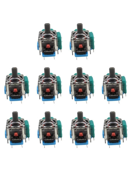 Ejes de Joystick 3D Analógico GRABOTE - Paquete de 10 Unidades