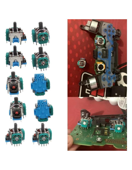 Ejes de Joystick 3D Analógico GRABOTE - Paquete de 10 Unidades