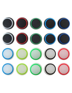 20 Tapas de Agarre de Pulgar HaeKap para Joystick PS4/5 y Xbox
