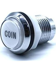 Botones LED de Arcade Arcity 30mm Cromados 12V con Microinterruptor 2