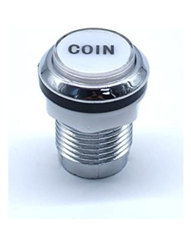 Botones LED de Arcade Arcity 30mm Cromados 12V con Microinterruptor