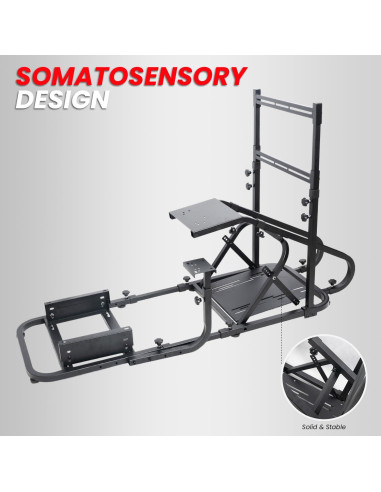 Simulador de Carreras Ciwucseat con Soporte para Monitor Ajustable