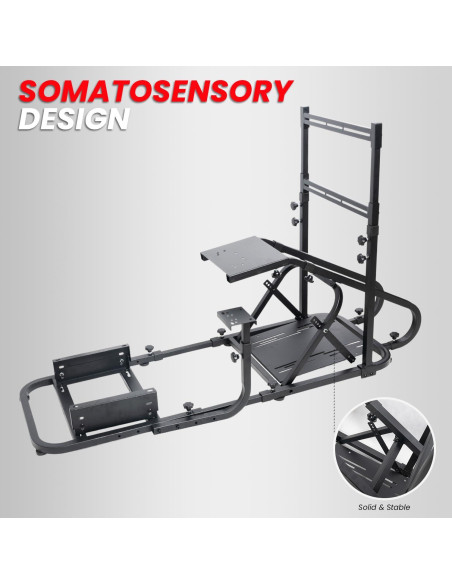 Simulador de Carreras Ciwucseat con Soporte para Monitor Ajustable