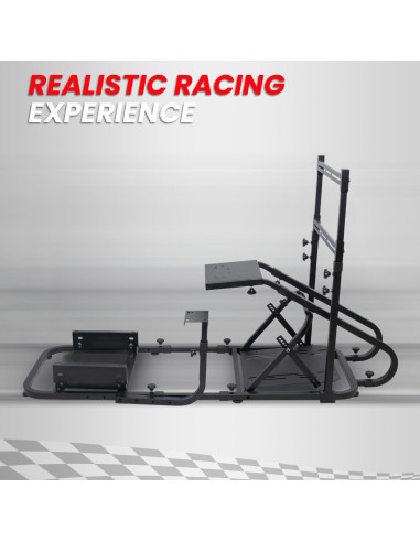 Simulador de Carreras Ciwucseat con Soporte para Monitor Ajustable