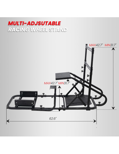 Simulador de Carreras Ciwucseat con Soporte para Monitor Ajustable