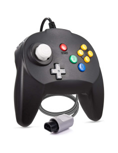 Controlador Mini N64 miadore 2 Pack - Negro, Compatible 64 bits 2